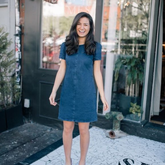 draper james denim dress